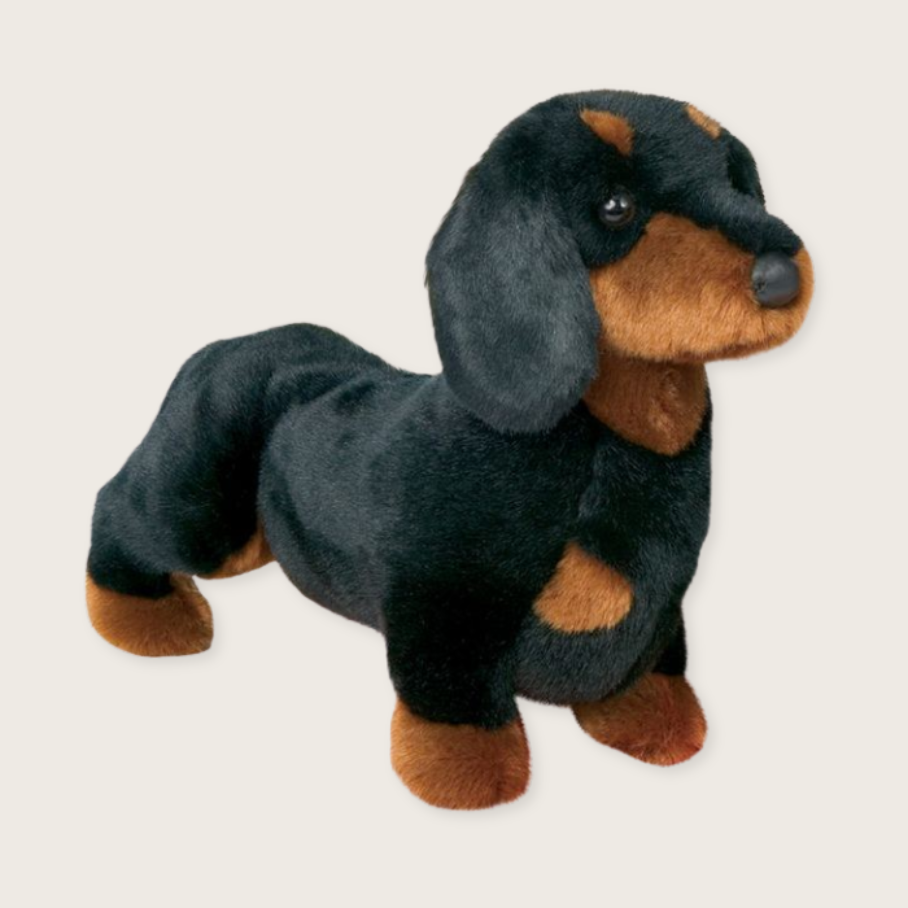 Douglas Spats Black & Tan Dachshund Plush Toy