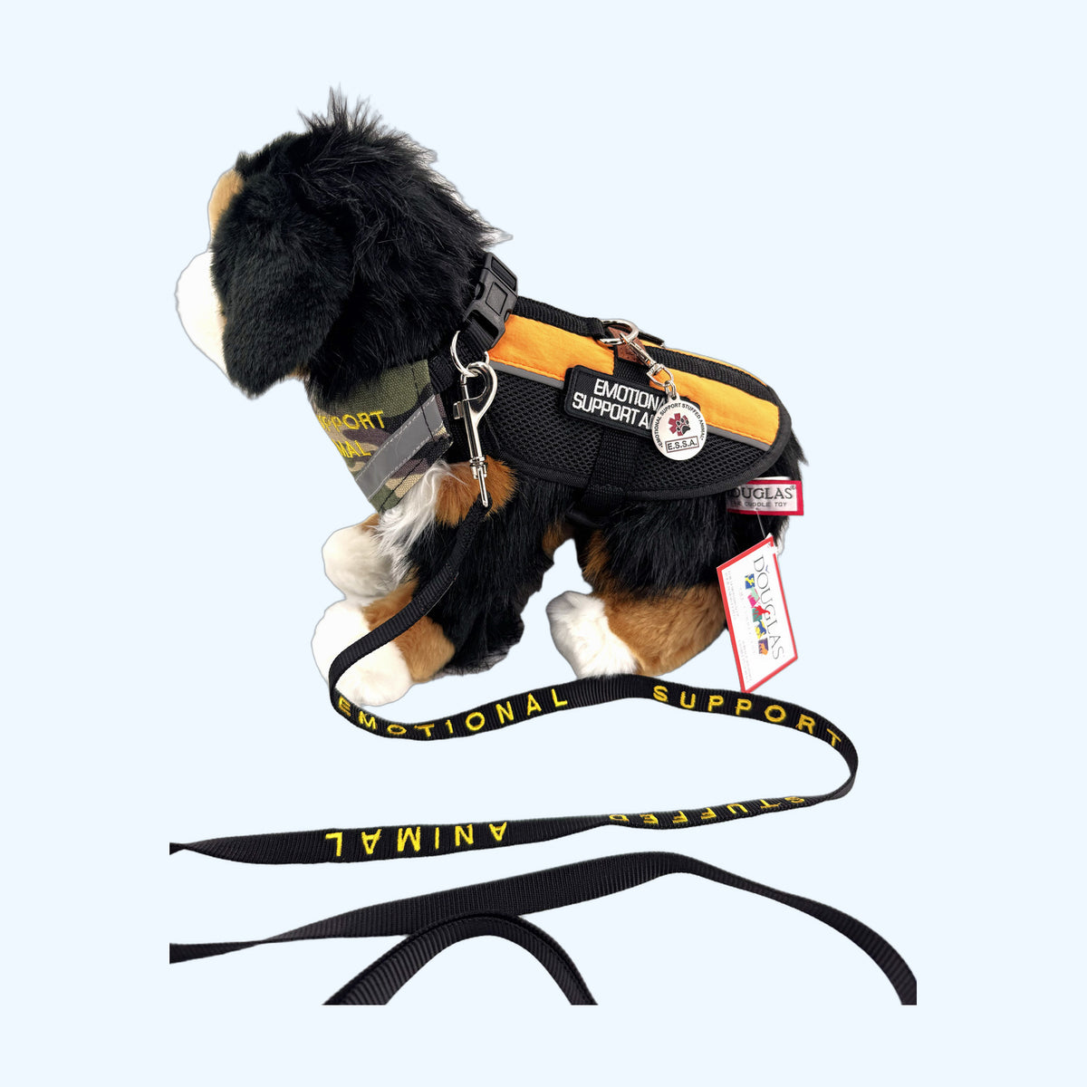 Camo ESSA Awareness Kit Half Set paired with orange ESSA harness, harness not included