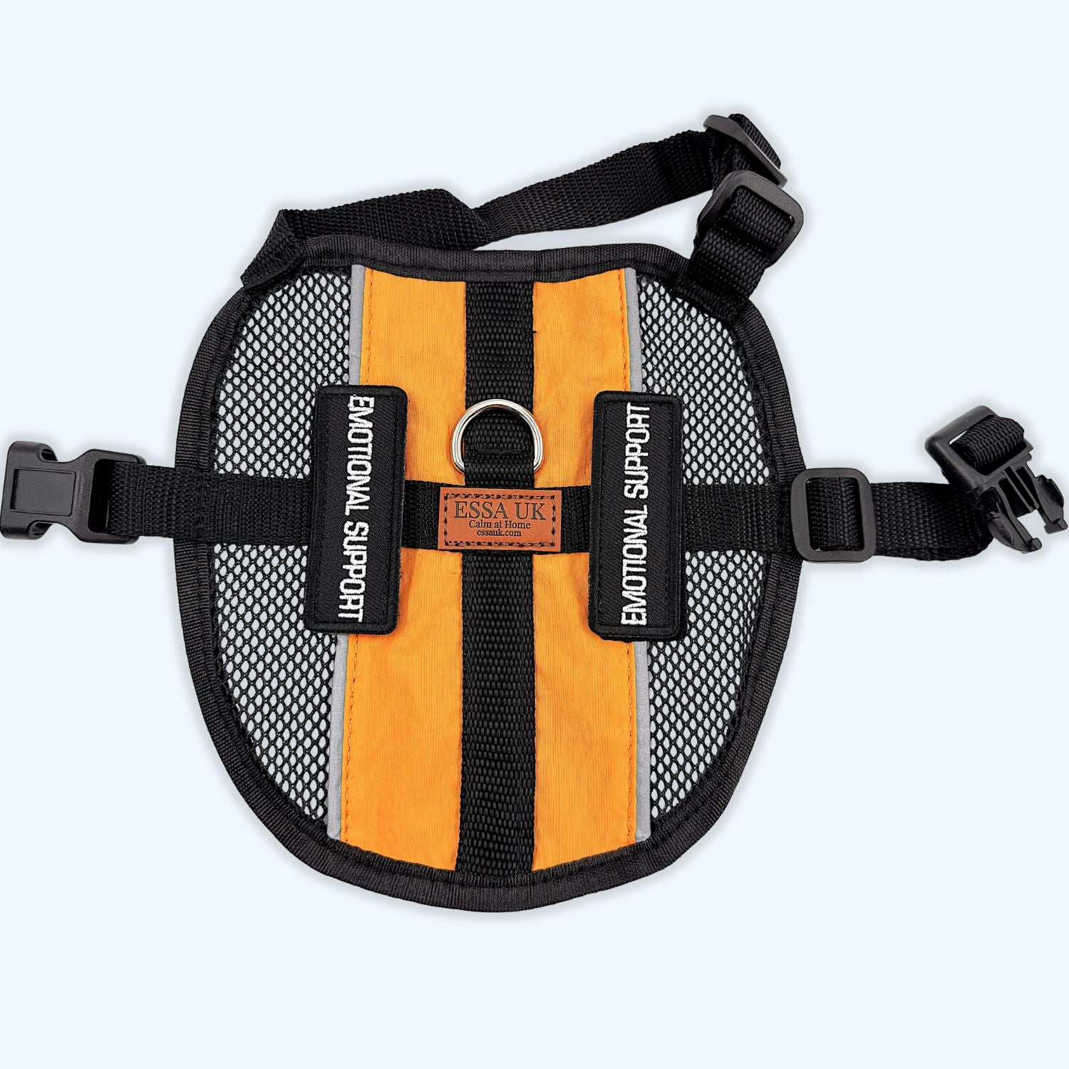 ESSA UK Orange Lightweight Summer Grid Harness for ESSA – Breathable Easy-On Harness for Small, Medium & Large Dogs | ESSA UK