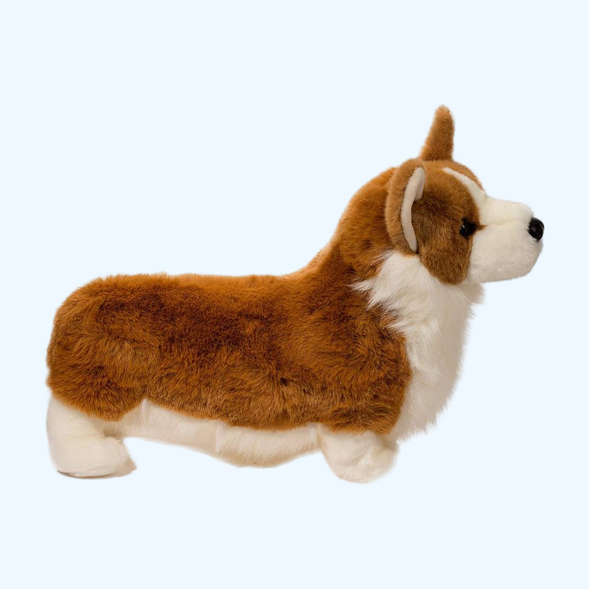 Douglas Essa Chadwick Corgi plush side profile with long body and short legs